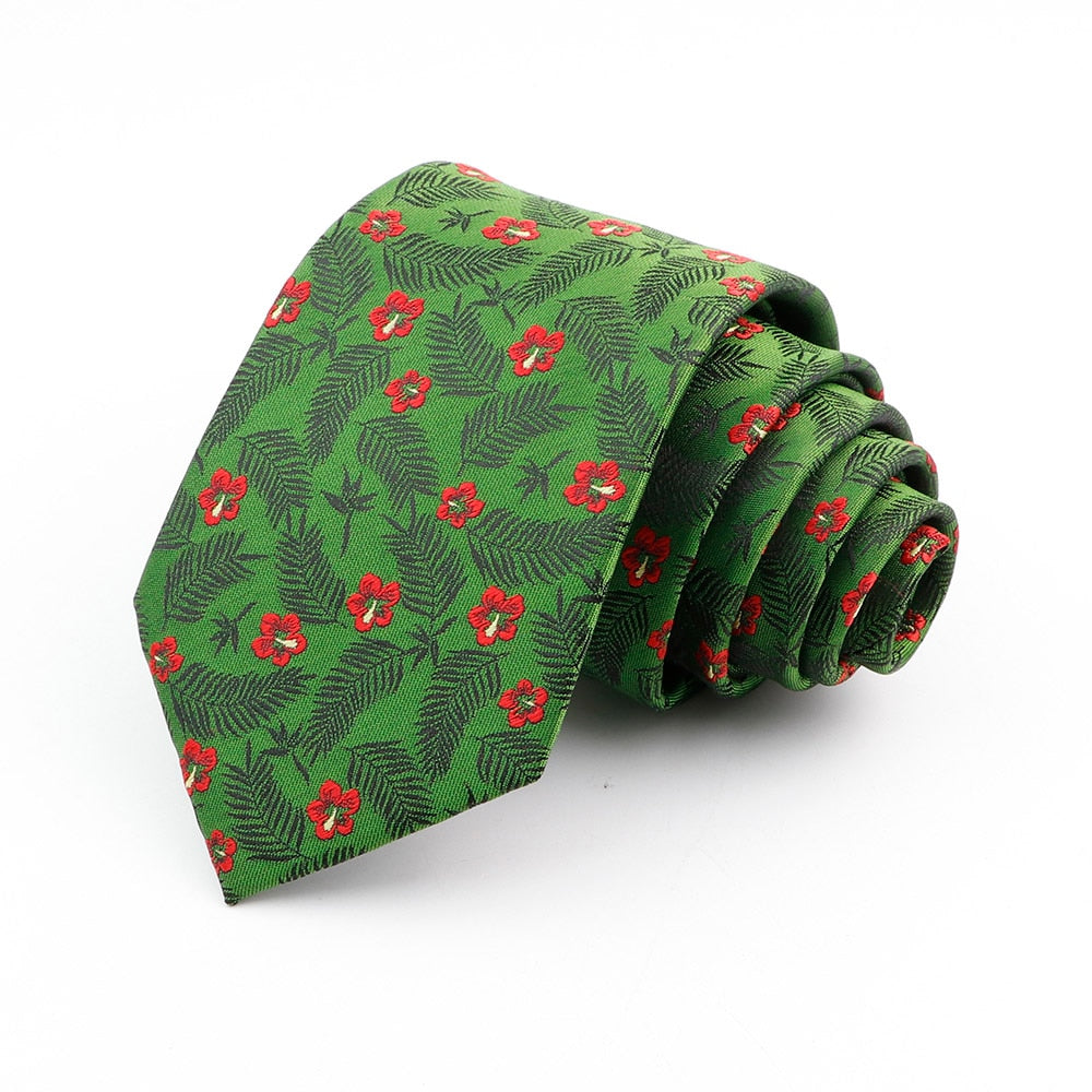 Cravatta a Fiori Verdi