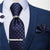 Cravatta Blu con Pois Marroni