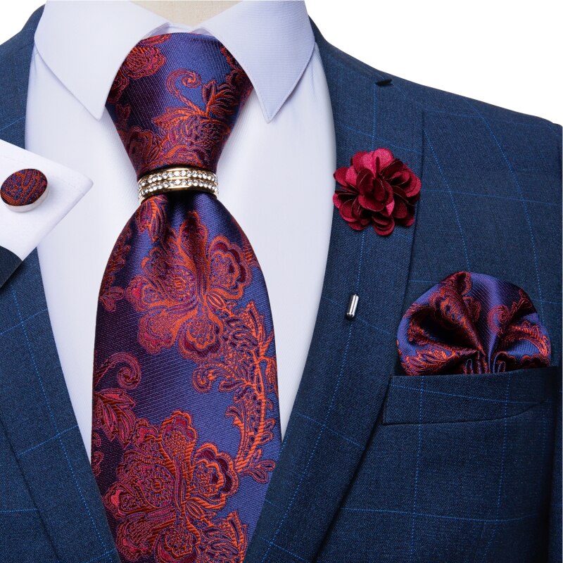 Cravatta Paisley Blu