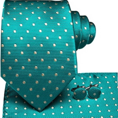 Cravatta Verde Puntini