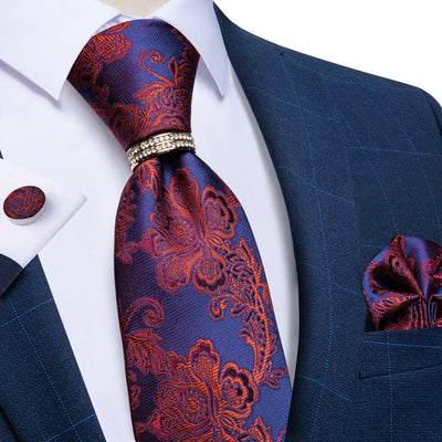 Cravatta Paisley Blu