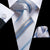Cravatta a Righe Grigie e Blu
