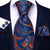 Cravatta Blu-Arancio Paisley