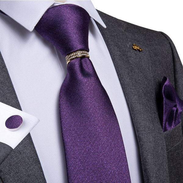 Viola Milano - Cravatta in Seta con Punta a Spillo - Azzurro/Bianco - Handmade in Italy - Luxury