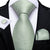 Cravatta Verde Pistacchio con Piastrella Argento