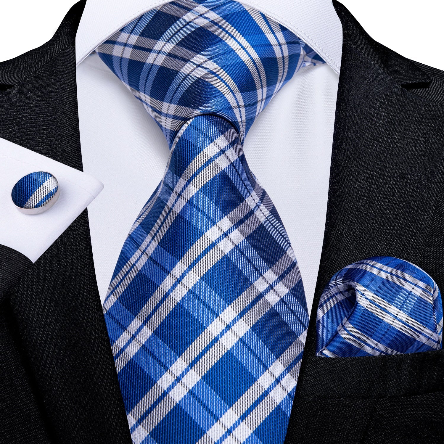 Cravatta Tartan Blu