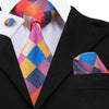 Cravatta Multicolore con Motivo a Scacchi