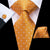 Cravatta Bianca a Pois Arancioni