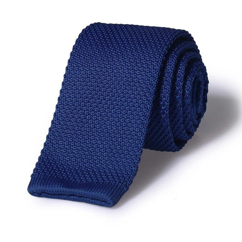 Cravatta in Maglia Blu