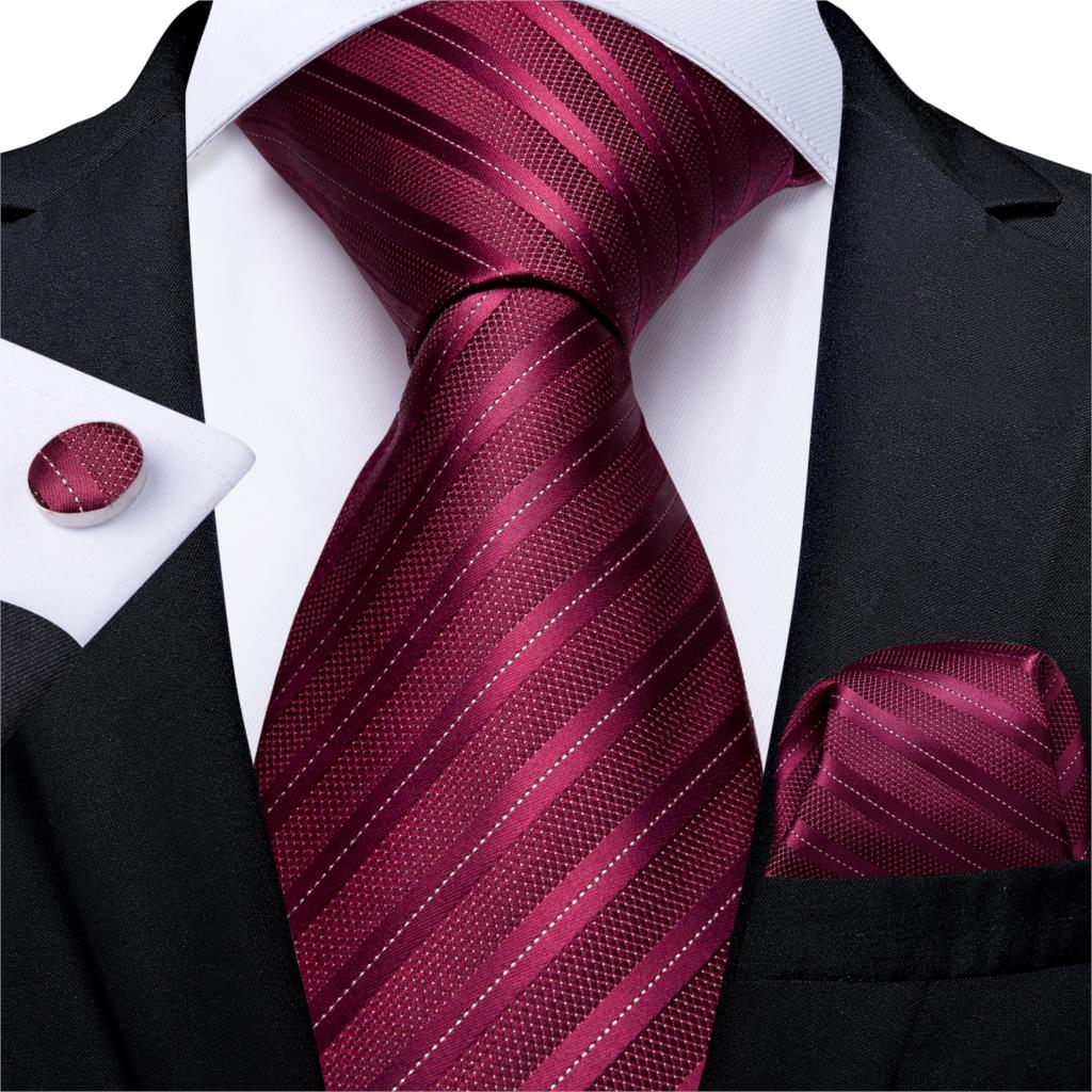 Cravatta Rossa Bordeaux Slim