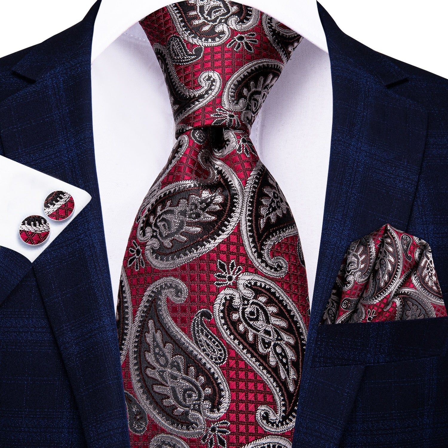 Cravatta con Logo Rosso