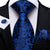 Cravatta a Fiori Blu Navy e Blu Reale