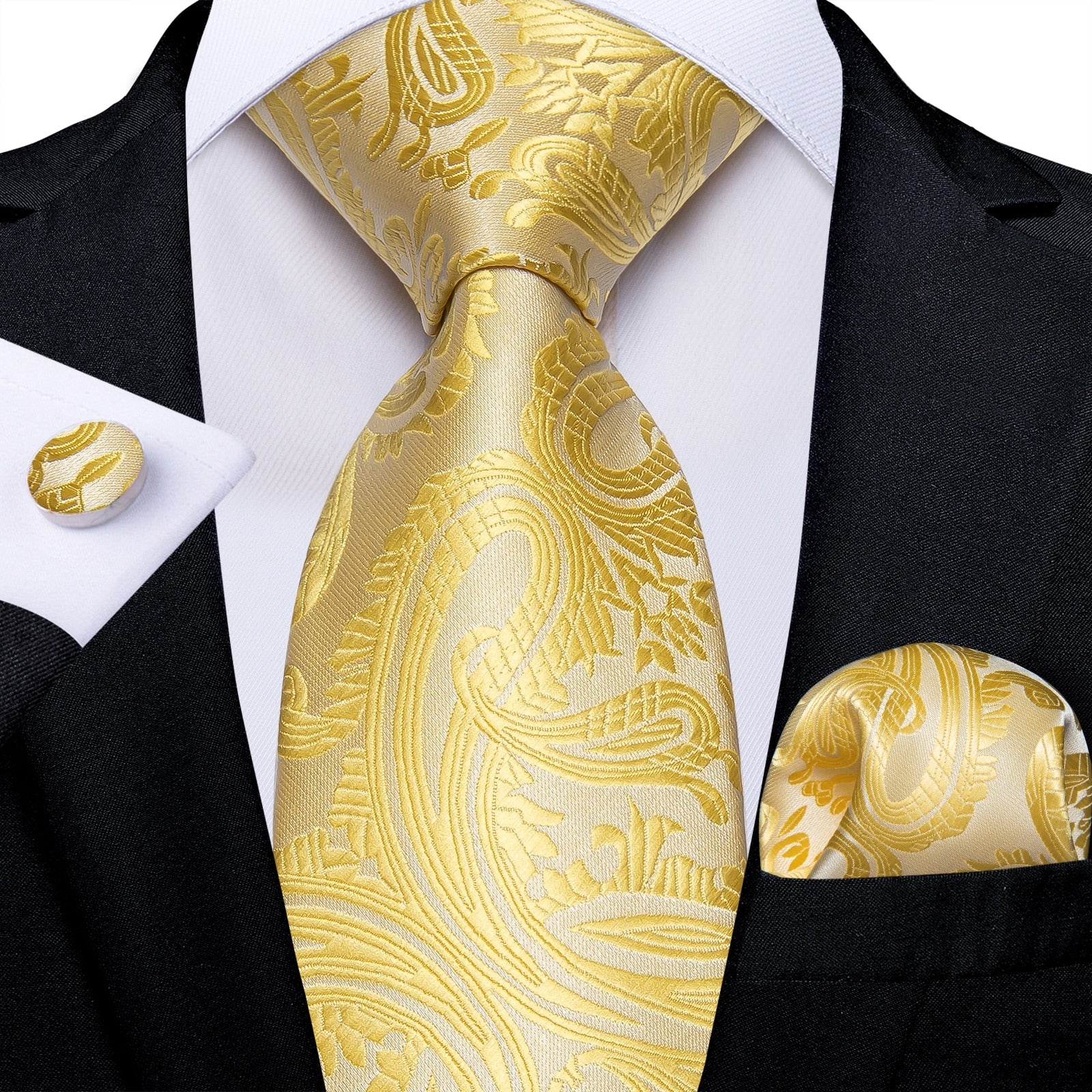 Cravatta in Cashmere Giallo