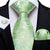 Cravatta in Cashmere Verde Chiaro e Argento