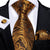 Cravatta in Cashmere Oro e Marrone
