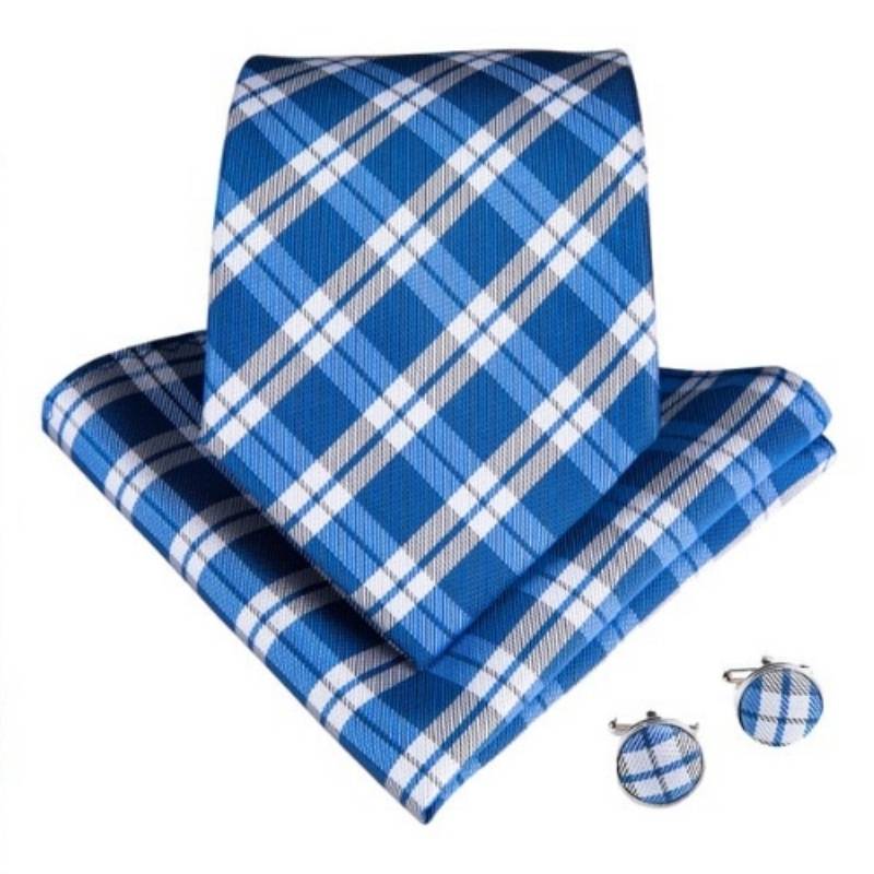 Cravatta Tartan Blu