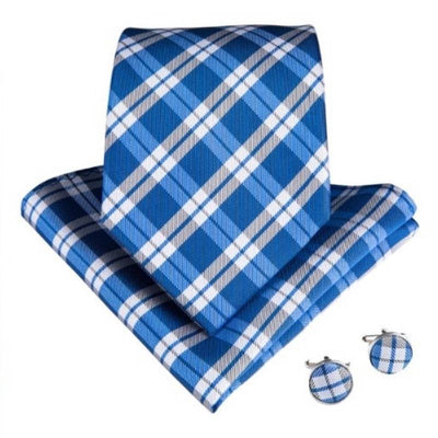 Cravatta Tartan Blu