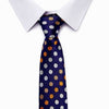 Cravatta con Pisello Blu