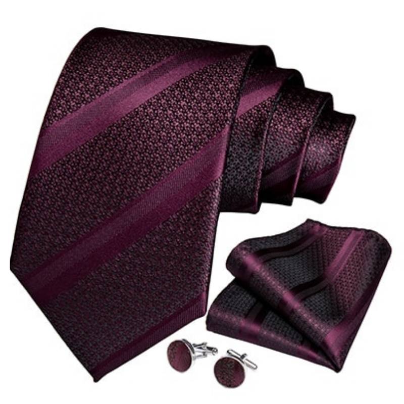 Cravatta bordeaux con pois blu in seta Cravatta bordeaux con pois blu in seta