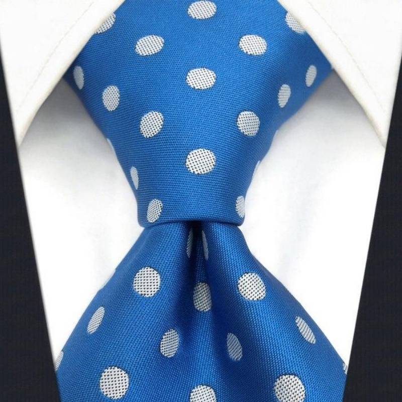 Cravatta a Punti Blu