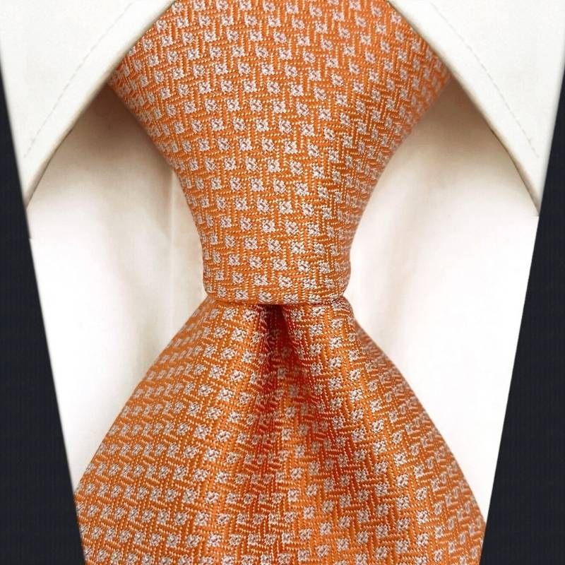 Cravatta di Seta Arancione