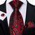 Cravatta Paisley Rossa e Nera
