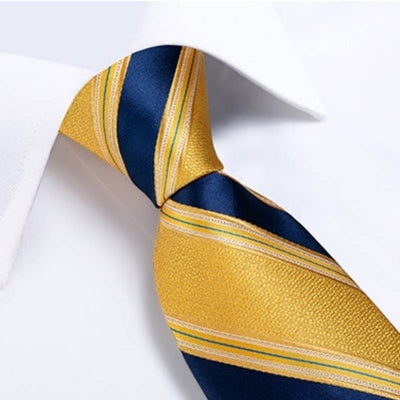Cravatta Blu e Gialla
